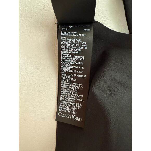 Calvin Klein Natural Fit Wireless Unlined Triangle Black Bra  Size M - Picture 12 of 16